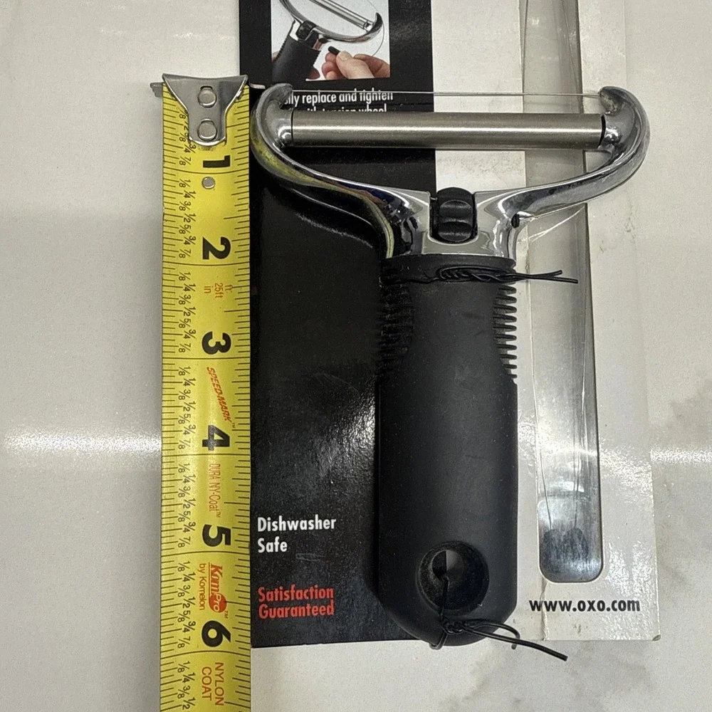 *NEW* OXO Good Grips Wire Cheese Slicer with 2 Replacement Wires Stainless Steel